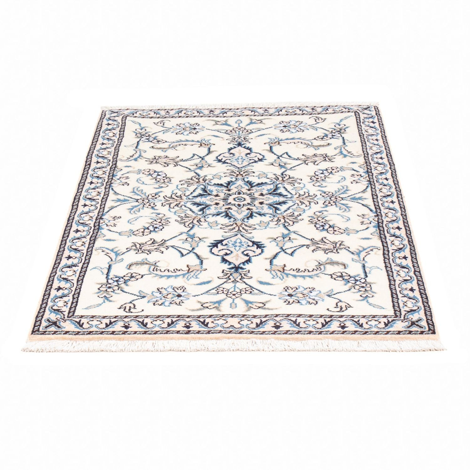 Alfombra persa - Nain - 140 x 90 cm - plata