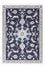 Alfombra persa - Nain - 140 x 90 cm - azul oscuro