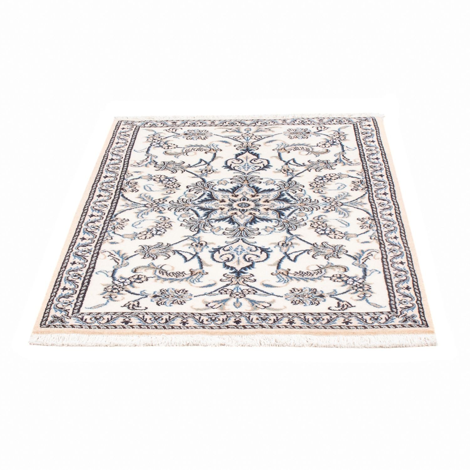 Alfombra persa - Nain - 140 x 90 cm - plata