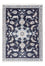 Alfombra persa - Nain - 140 x 90 cm - azul oscuro