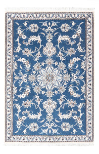 Alfombra persa - Nain - 140 x 90 cm - azul
