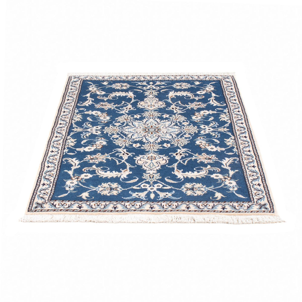 Alfombra persa - Nain - 140 x 90 cm - azul