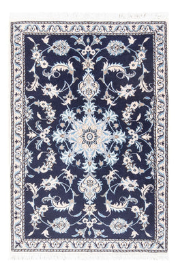 Alfombra persa - Nain - 140 x 90 cm - azul oscuro