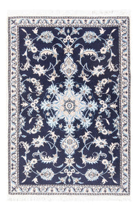 Alfombra persa - Nain - 140 x 90 cm - azul oscuro