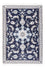 Alfombra persa - Nain - 140 x 90 cm - azul oscuro