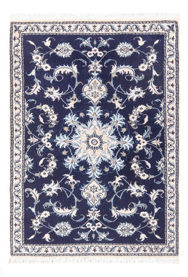 Alfombra persa - Nain - 140 x 90 cm - azul oscuro