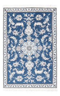 Alfombra persa - Nain - 140 x 90 cm - azul