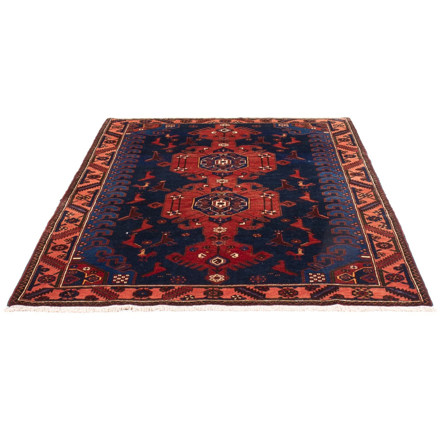 Alfombra persa - Nómada - 197 x 136 cm - azul