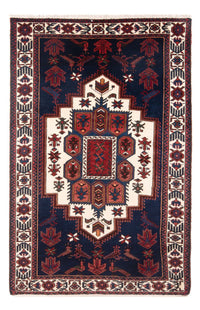 Alfombra persa - Nómada - 202 x 125 cm - azul oscuro