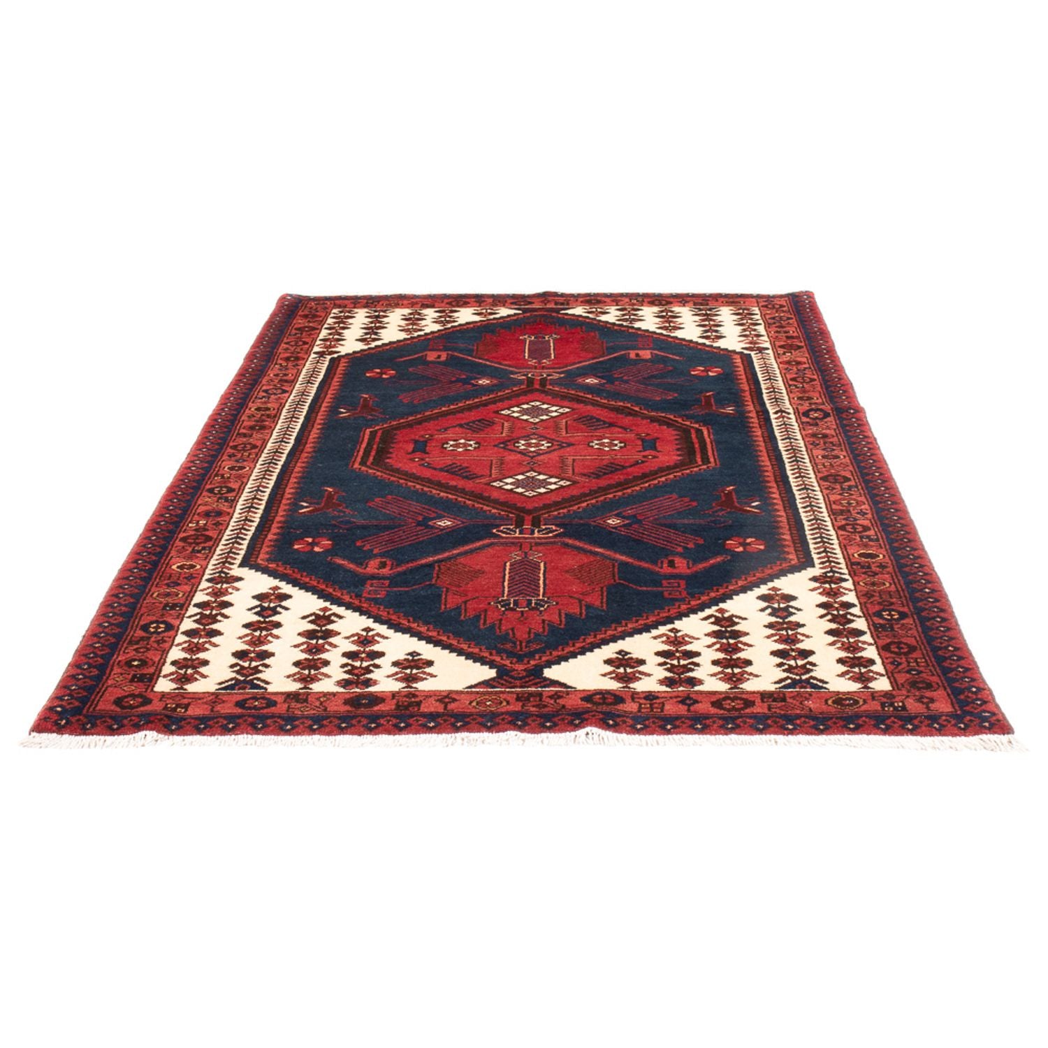 Alfombra persa - Nómada - 200 x 133 cm - azul