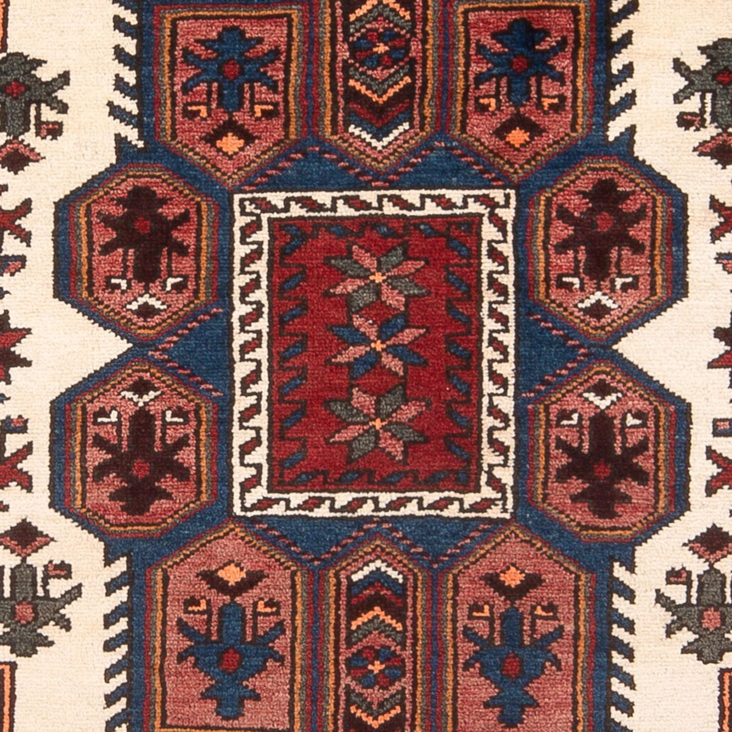Alfombra persa - Nómada - 205 x 128 cm - azul oscuro