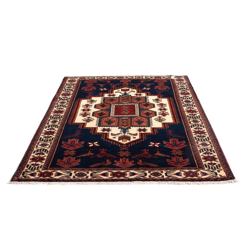 Alfombra persa - Nómada - 205 x 128 cm - azul oscuro