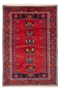 Alfombra persa - Nómada - 197 x 125 cm - rojo