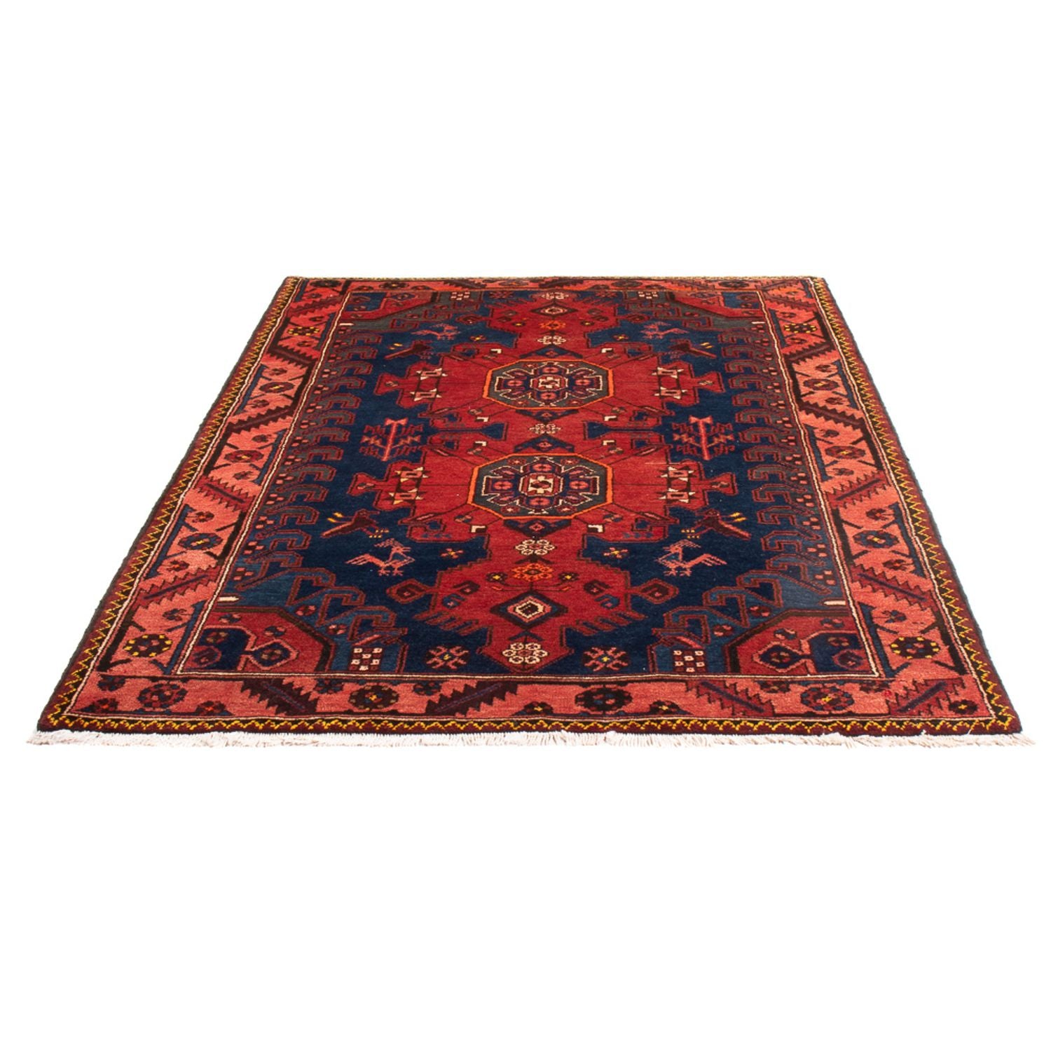 Alfombra persa - Nómada - 196 x 136 cm - azul