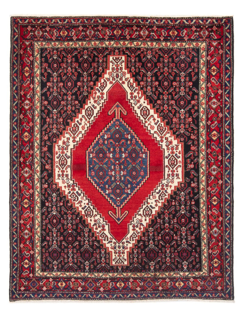 Alfombra persa - Clásica - 193 x 143 cm - azul oscuro