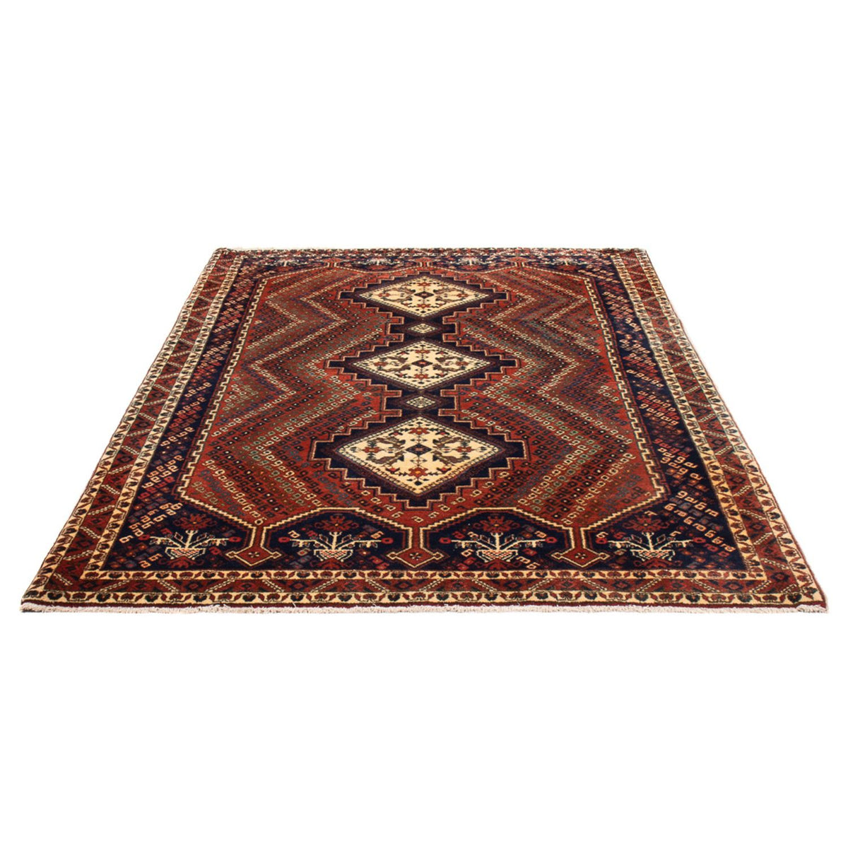 Alfombra persa - Nómada - 208 x 142 cm - rojo