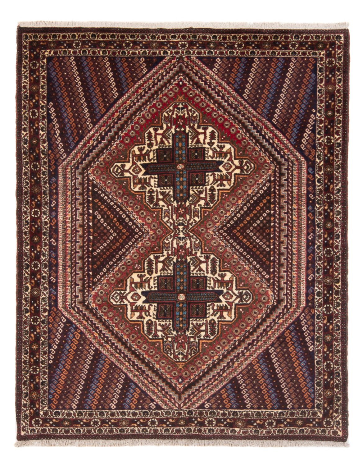 Alfombra persa - Nómada - 180 x 138 cm - rojo