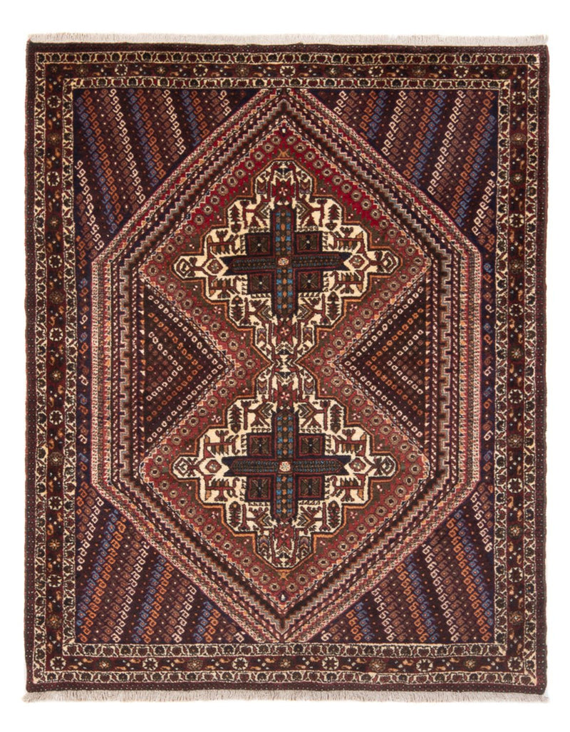 Alfombra persa - Nómada - 180 x 138 cm - rojo