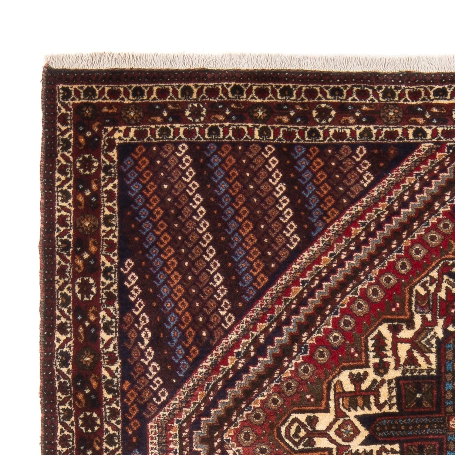 Alfombra persa - Nómada - 180 x 138 cm - rojo