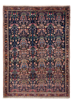 Alfombra persa - Nómada - 210 x 148 cm - azul oscuro