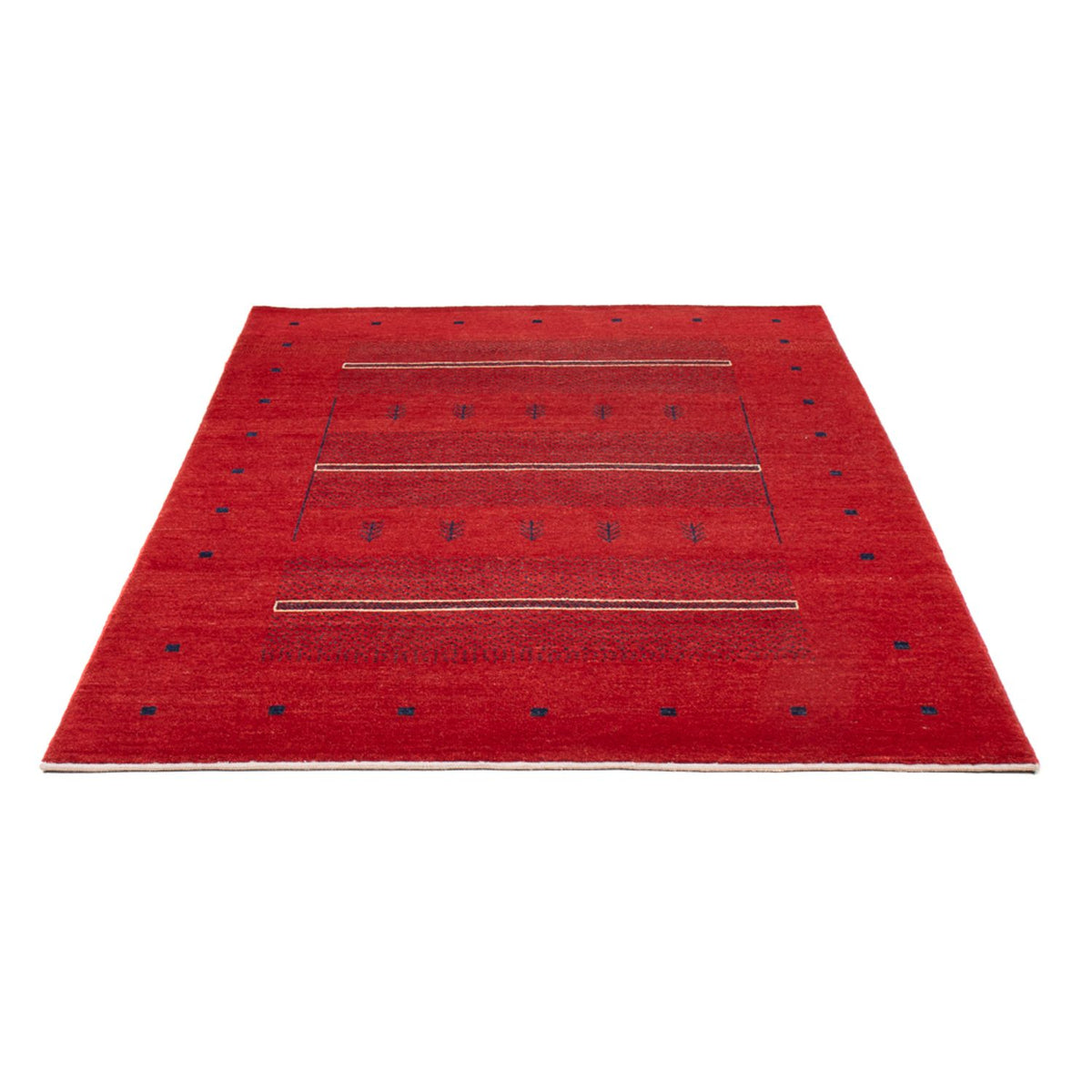 Alfombra Gabbeh - Persa - 185 x 125 cm - rojo