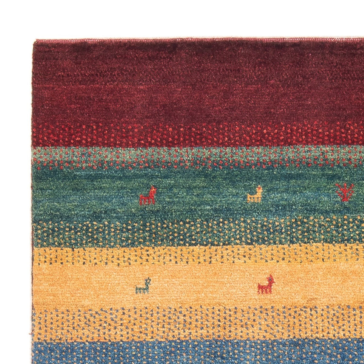 Gabbeh persa Alfombra 120x160cm - Perserteppich Wollteppich