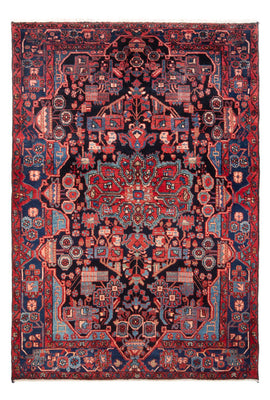 Alfombra persa - Nómada - 214 x 147 cm - azul oscuro
