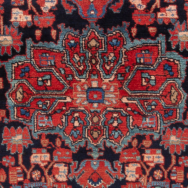 Alfombra persa - Nómada - 214 x 147 cm - azul oscuro