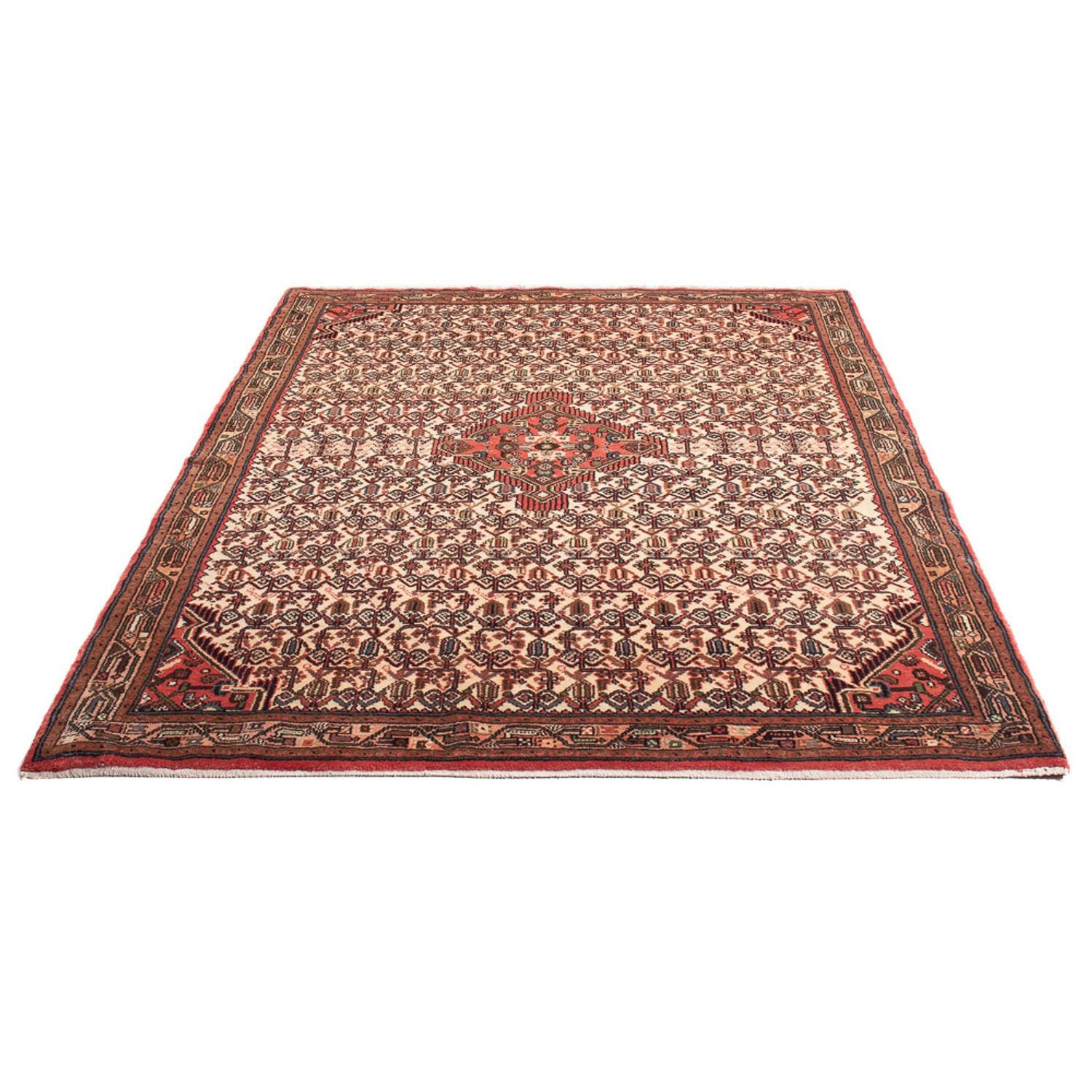 Alfombra persa - Nómada - 200 x 136 cm - crema