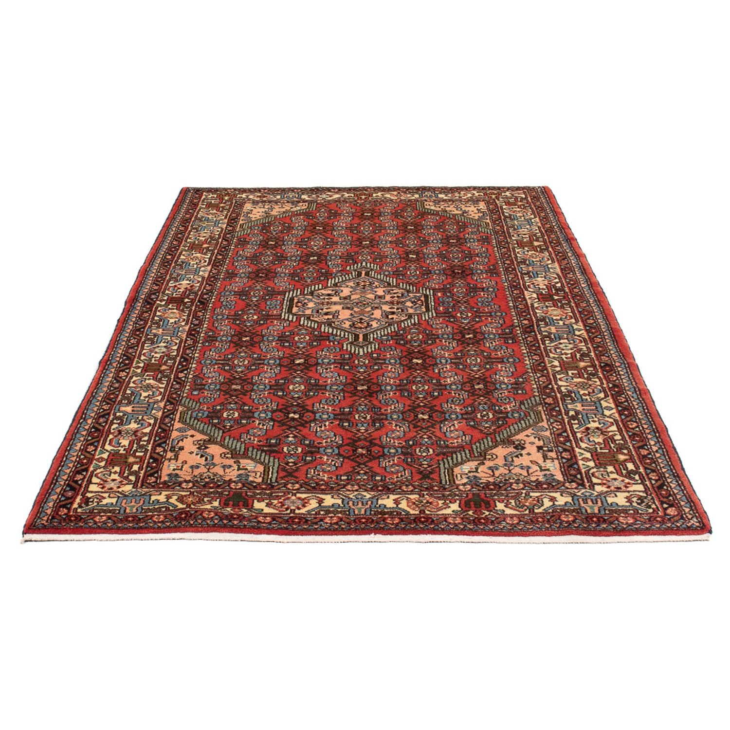 Alfombra persa - Nómada - 207 x 132 cm - rojo