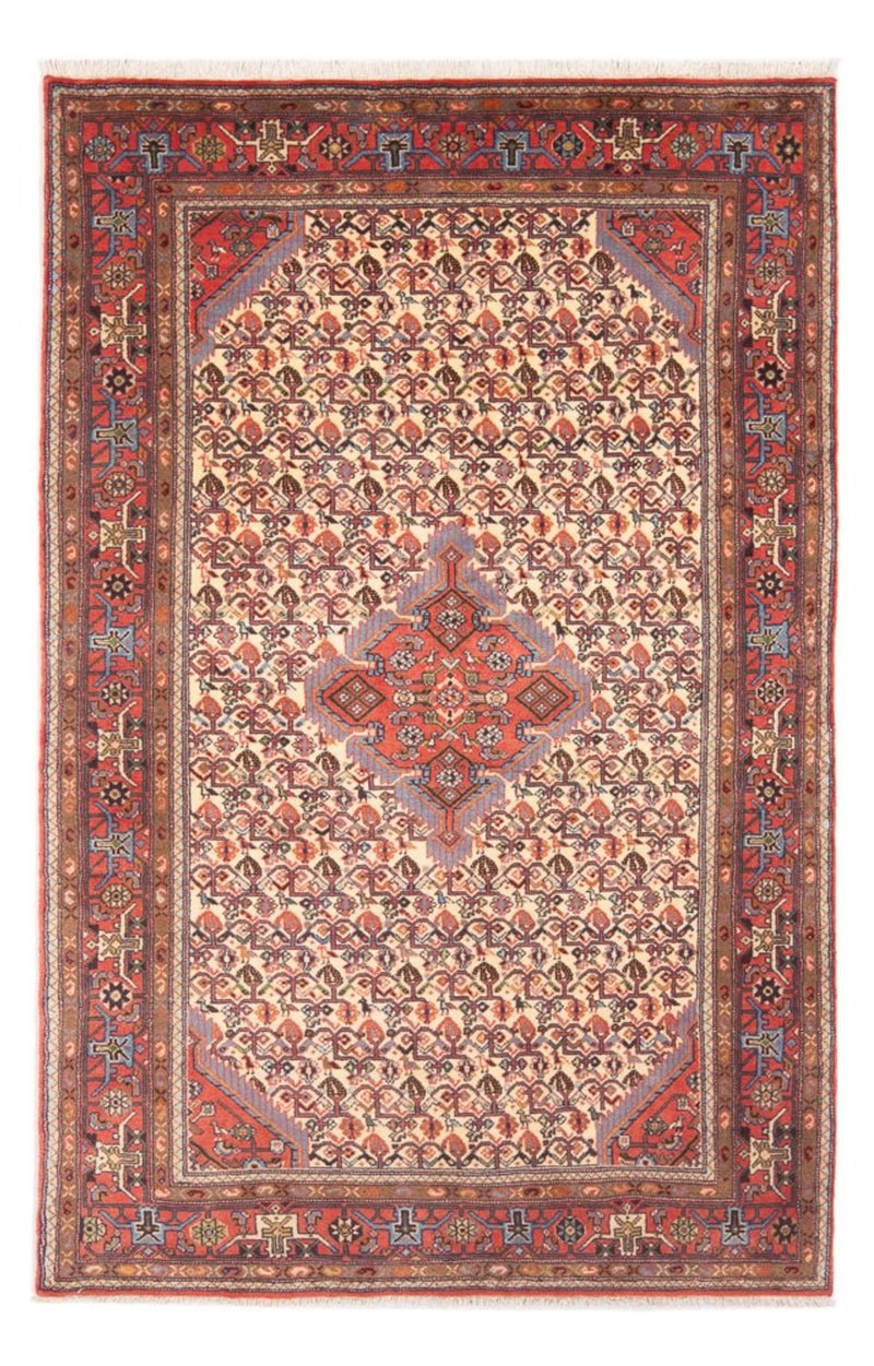 Alfombra persa - Nómada - 198 x 123 cm - crema