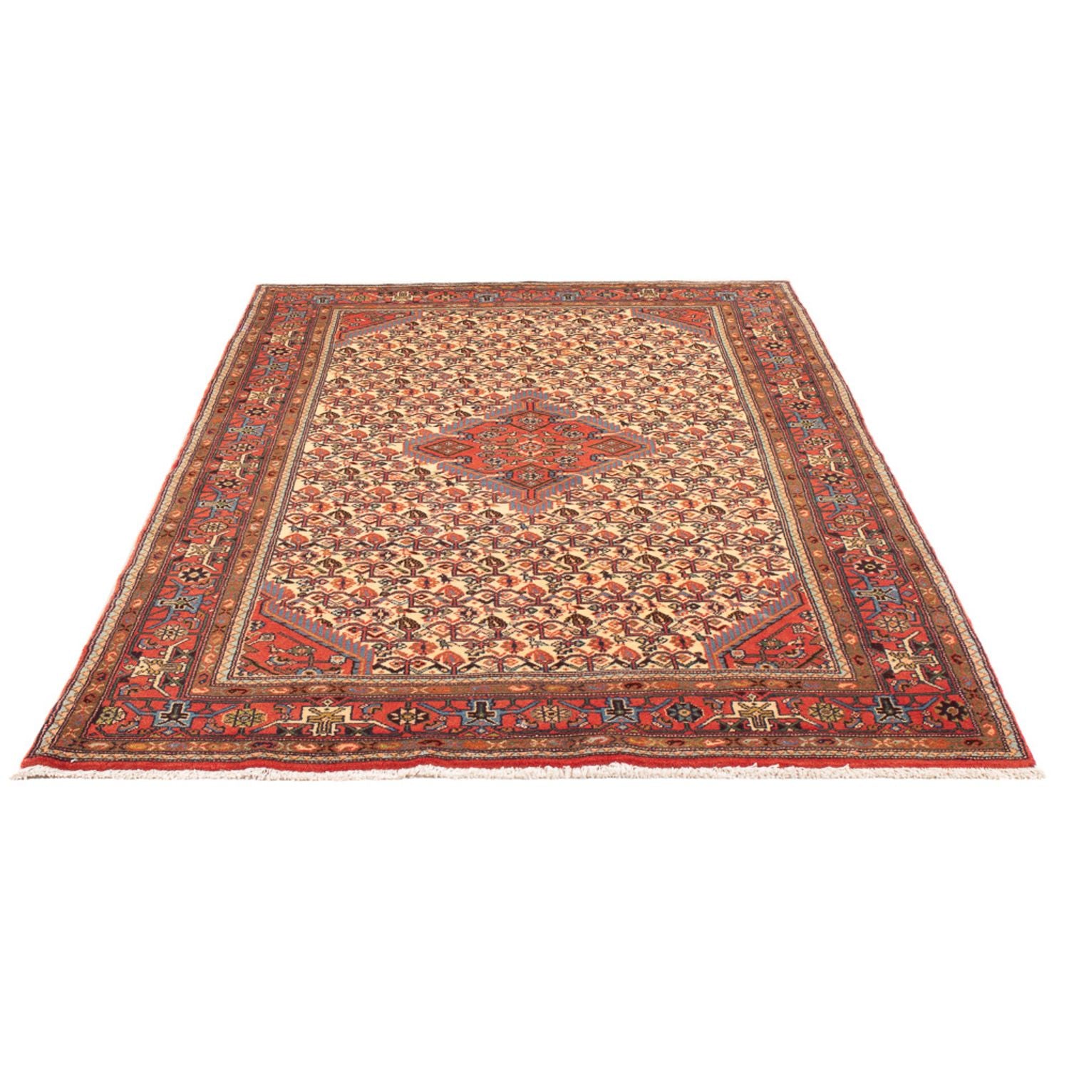 Alfombra persa - Nómada - 198 x 123 cm - crema