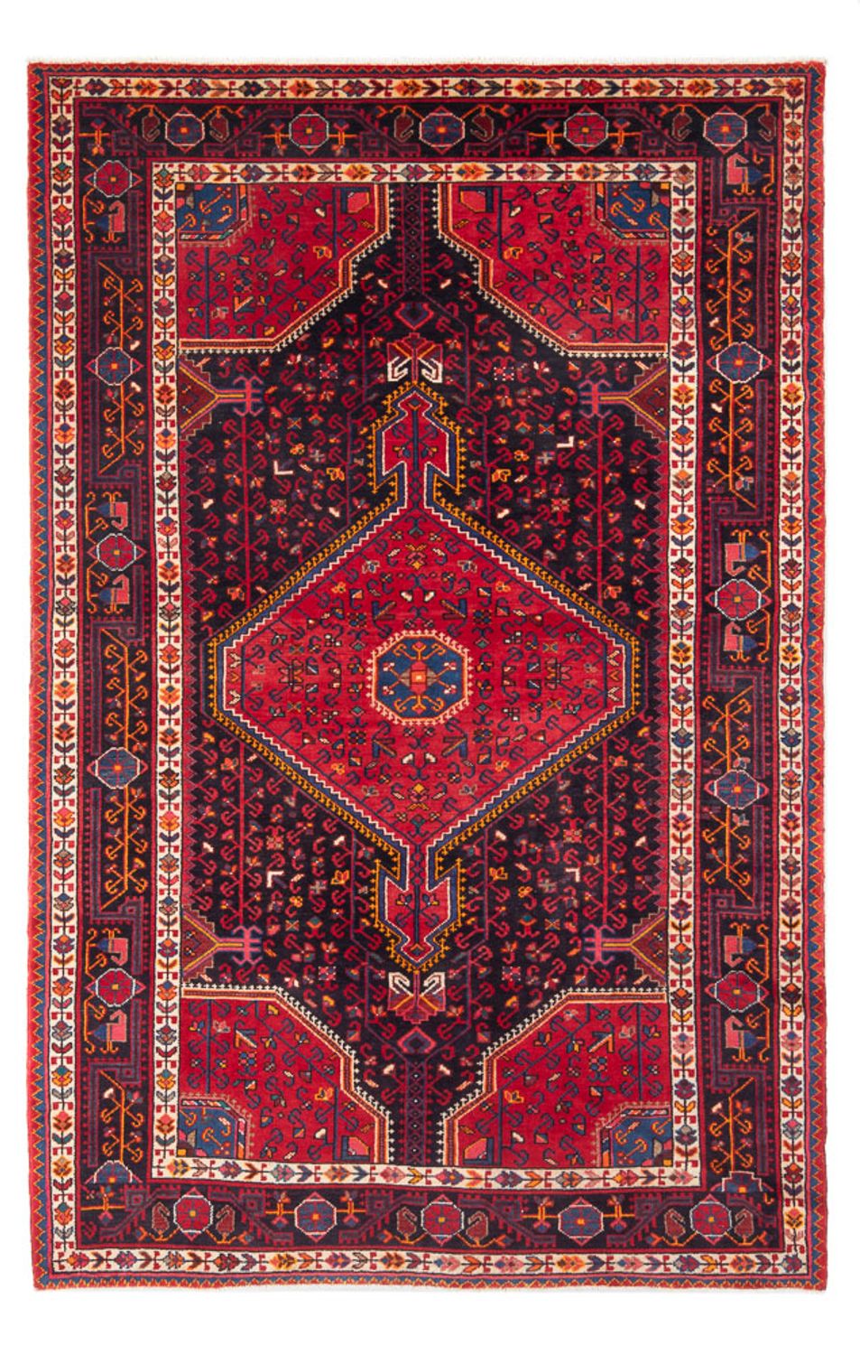Alfombra persa - Nómada - 230 x 136 cm - azul oscuro