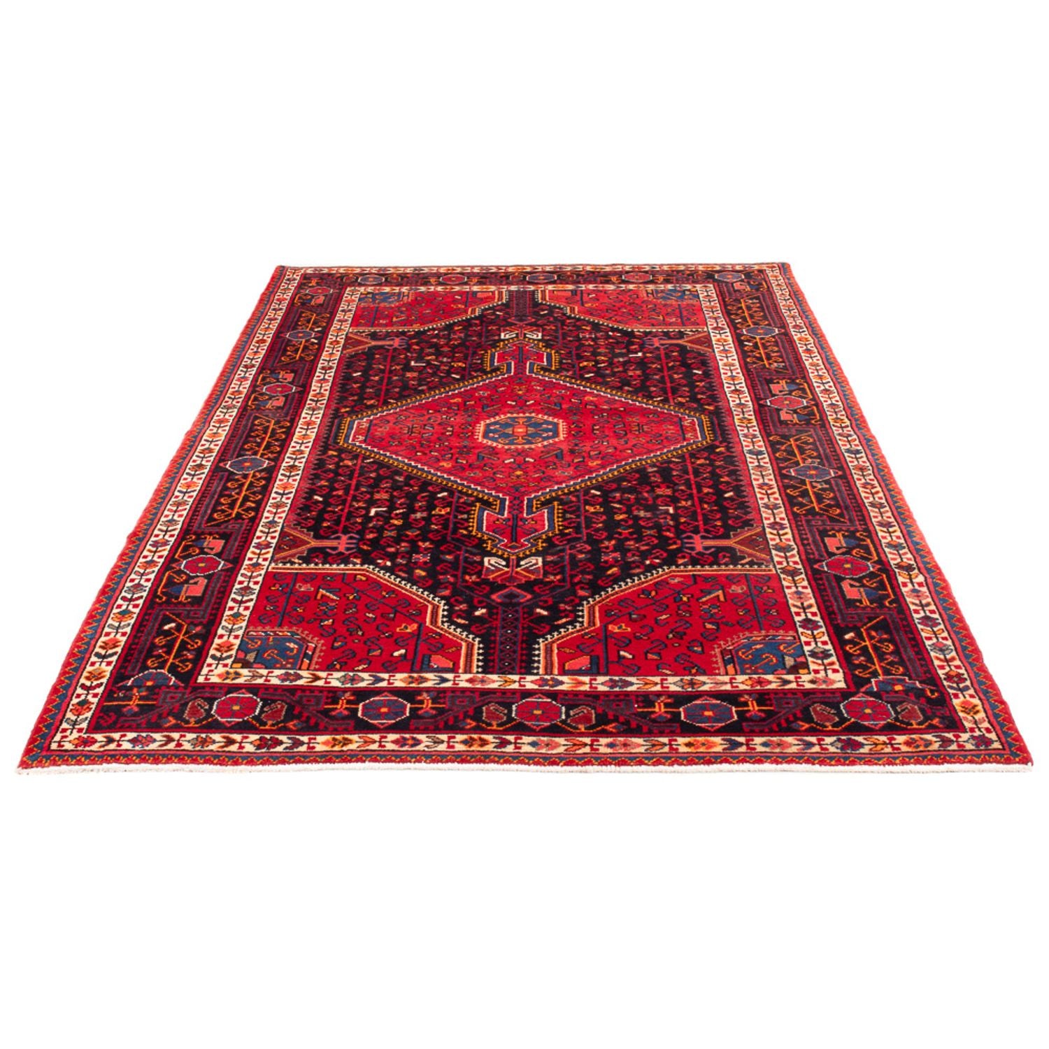 Alfombra persa - Nómada - 230 x 136 cm - azul oscuro
