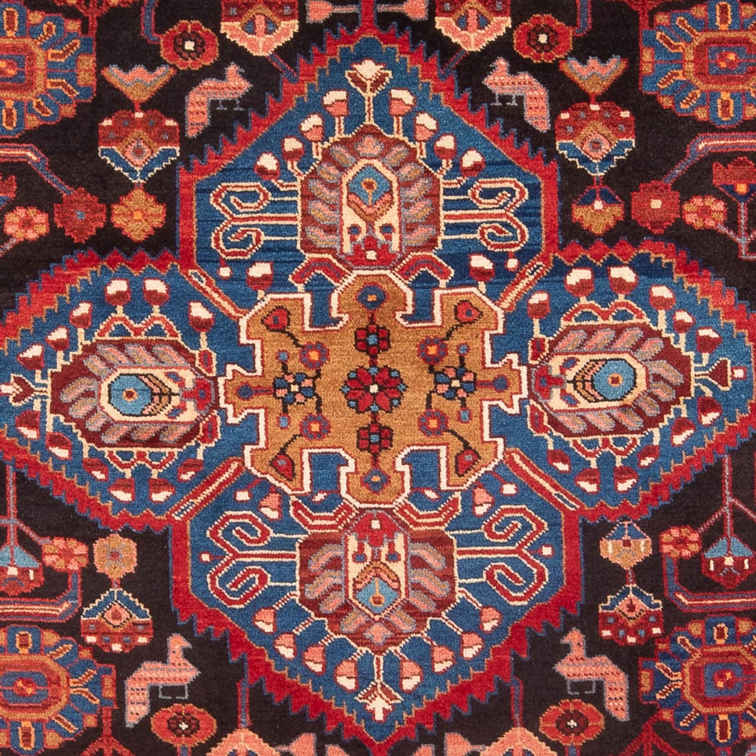 Alfombra persa - Nómada - 273 x 153 cm - azul oscuro