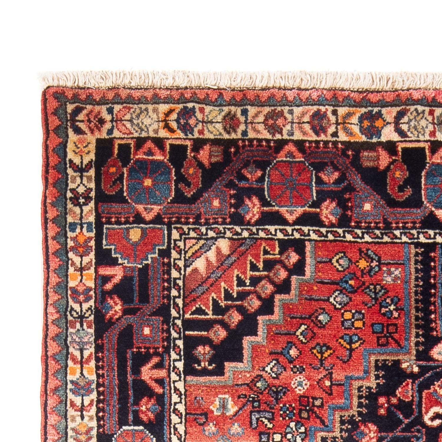 Alfombra de pasillo Alfombra persa - Nómada - 224 x 129 cm - azul oscuro