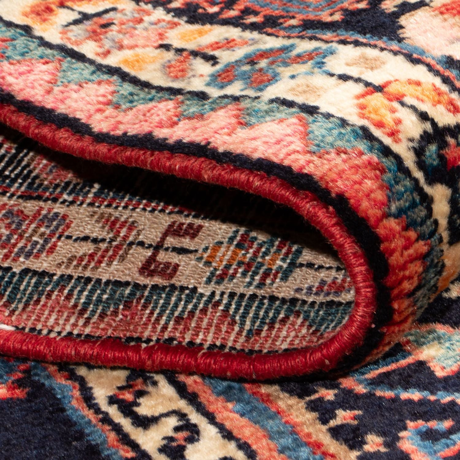 Alfombra de pasillo Alfombra persa - Nómada - 224 x 129 cm - azul oscuro
