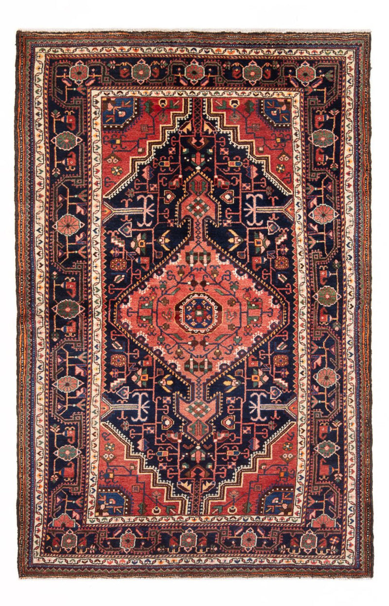 Alfombra persa - Nómada - 215 x 137 cm - azul oscuro