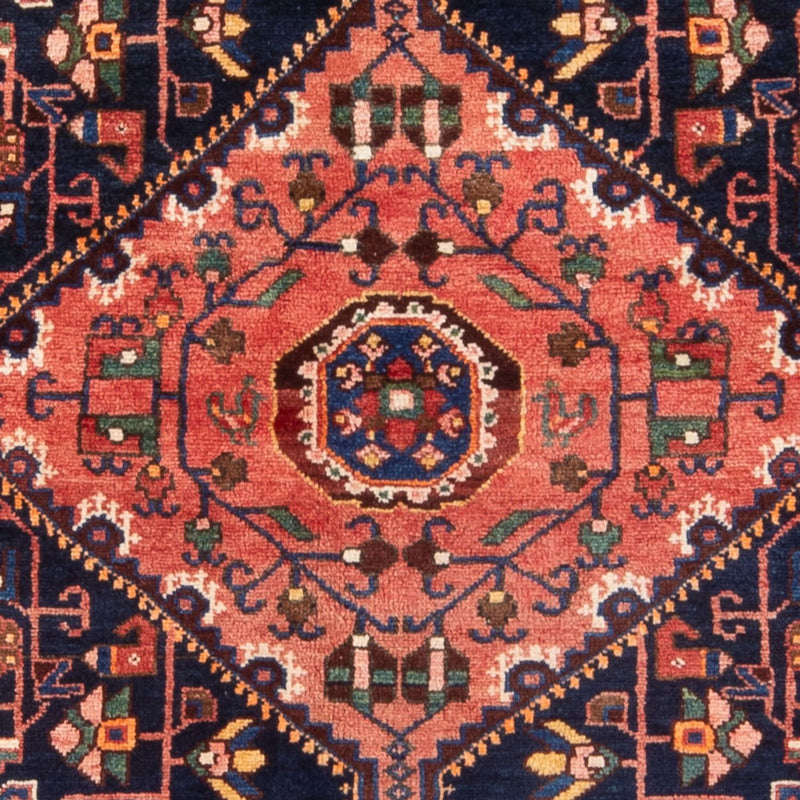 Alfombra persa - Nómada - 215 x 137 cm - azul oscuro