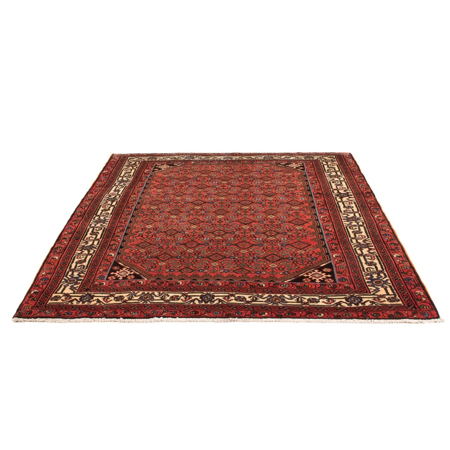 Alfombra persa - Nómada - 202 x 160 cm - rojo