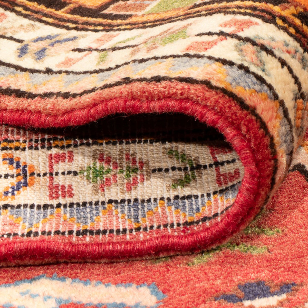 Alfombra persa - Nómada - 223 x 140 cm - rojo