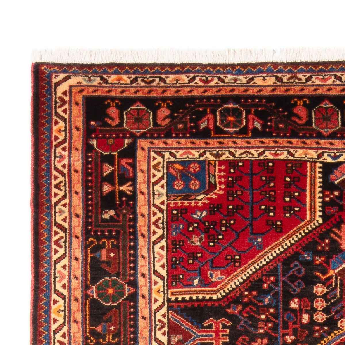 Alfombra persa - Nómada - 236 x 137 cm - azul oscuro