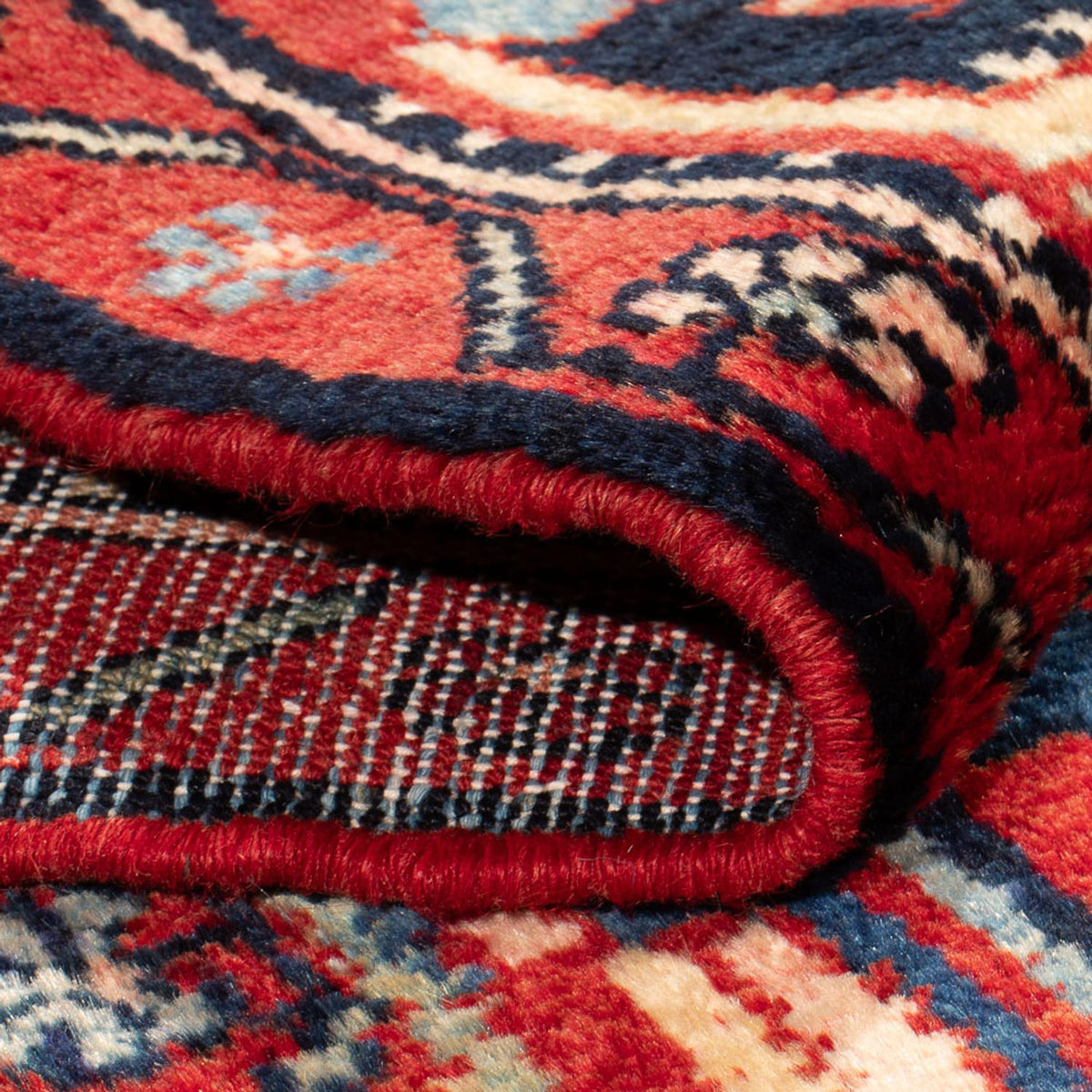 Alfombra persa - Nómada - 203 x 130 cm - rojo