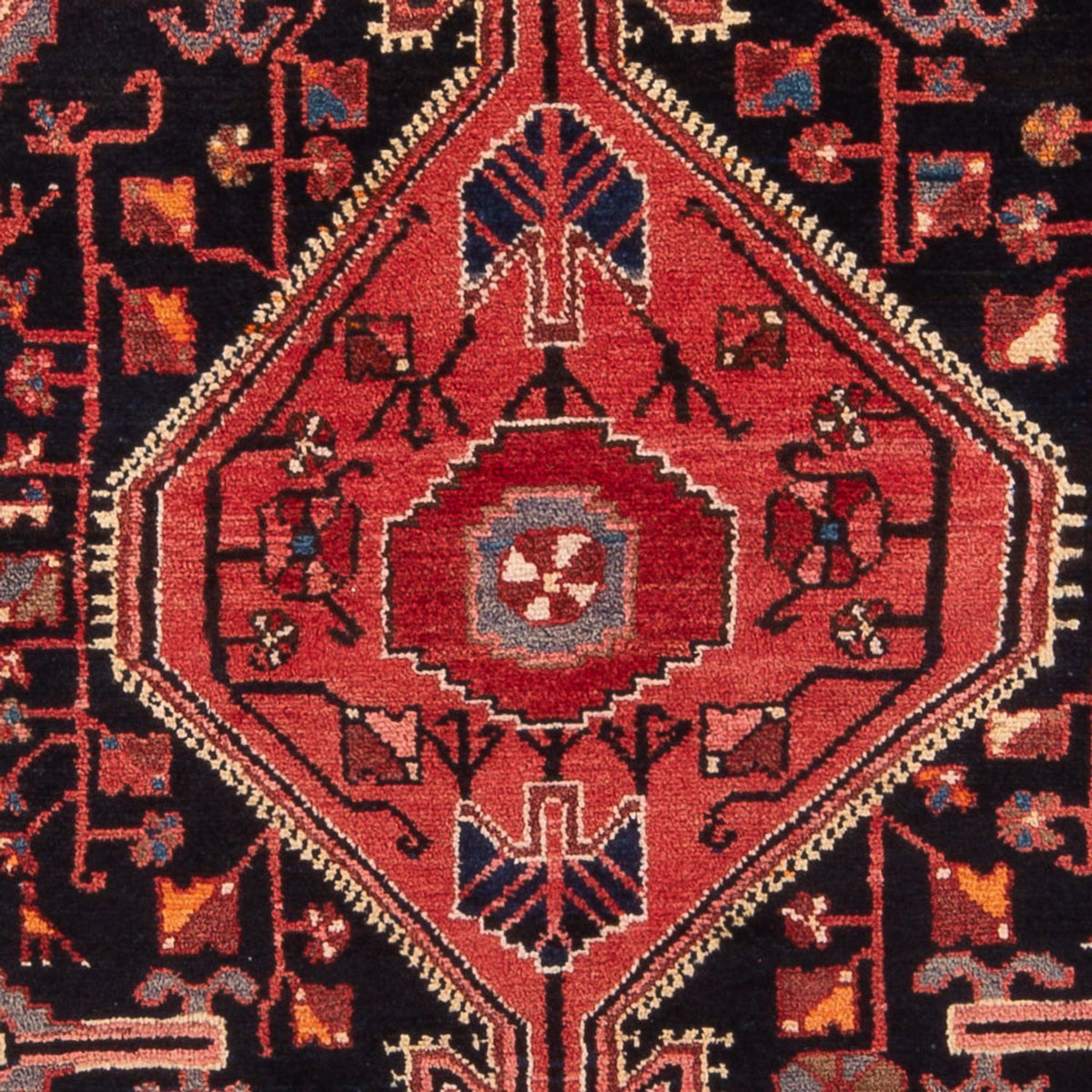 Alfombra persa - Nómada - 215 x 135 cm - azul oscuro