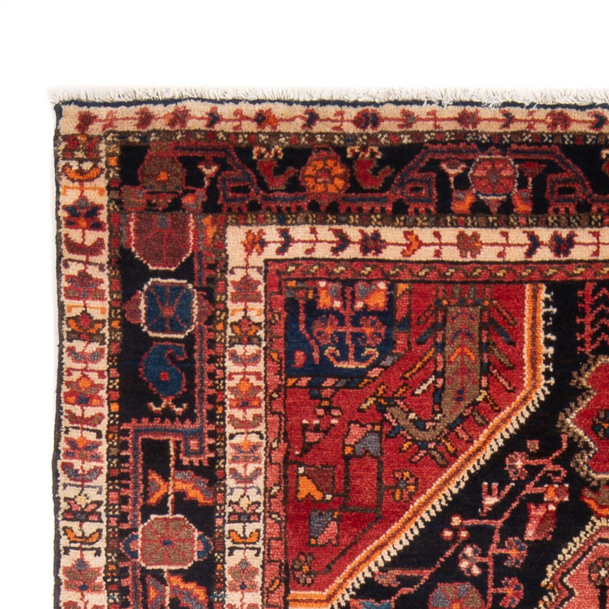 Alfombra persa - Nómada - 215 x 135 cm - azul oscuro