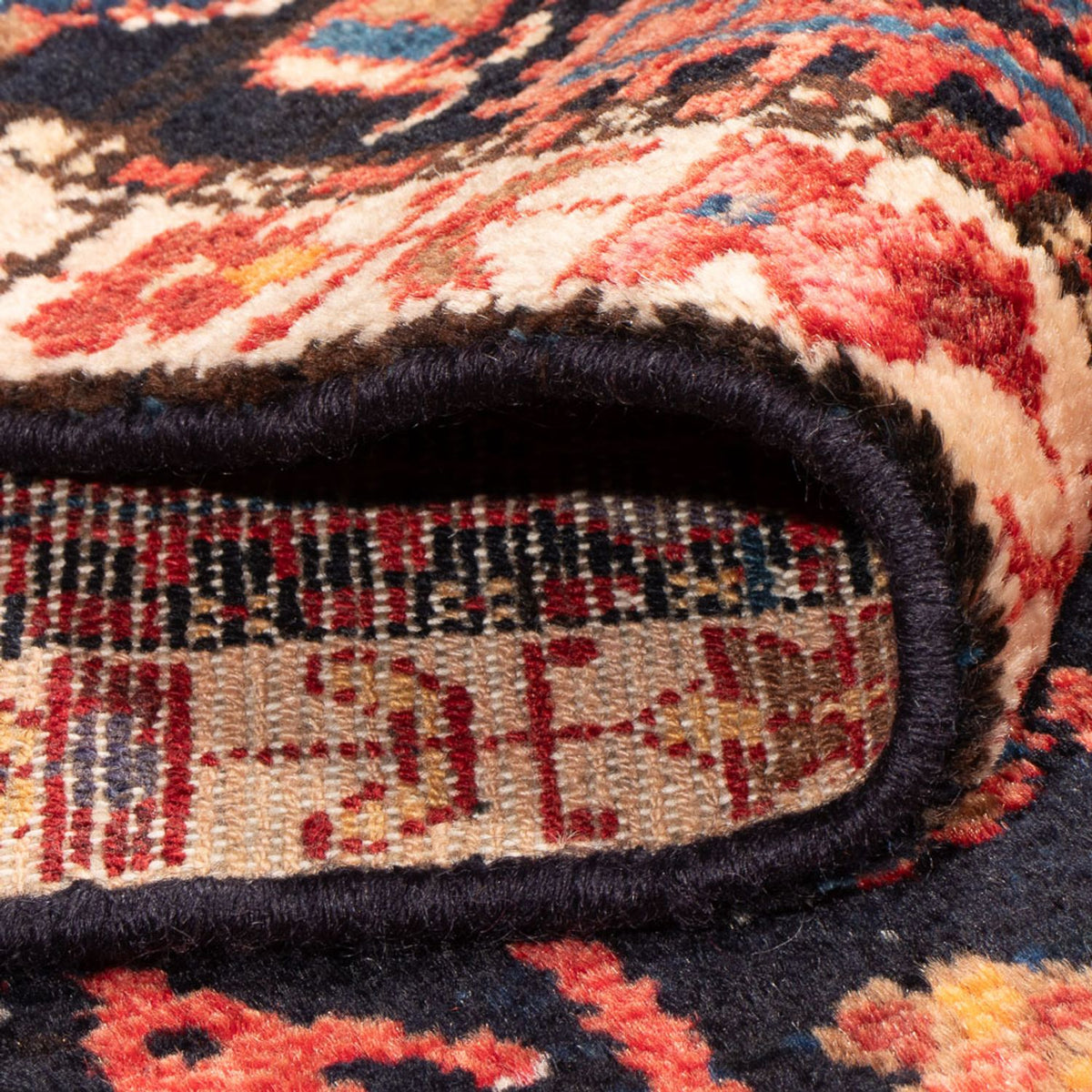 Alfombra persa - Nómada - 215 x 135 cm - azul oscuro