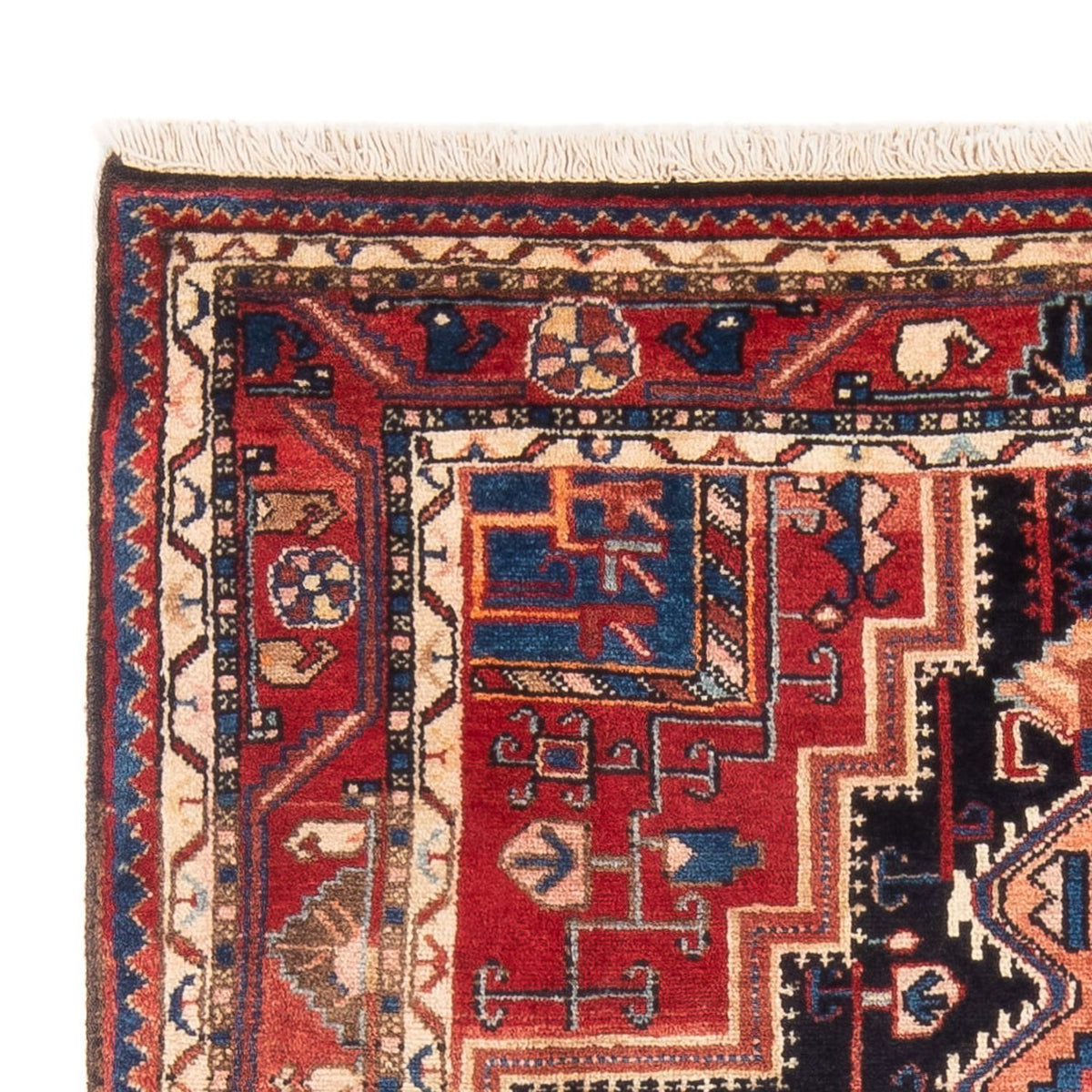 Alfombra persa - Nómada - 165 x 111 cm - azul oscuro