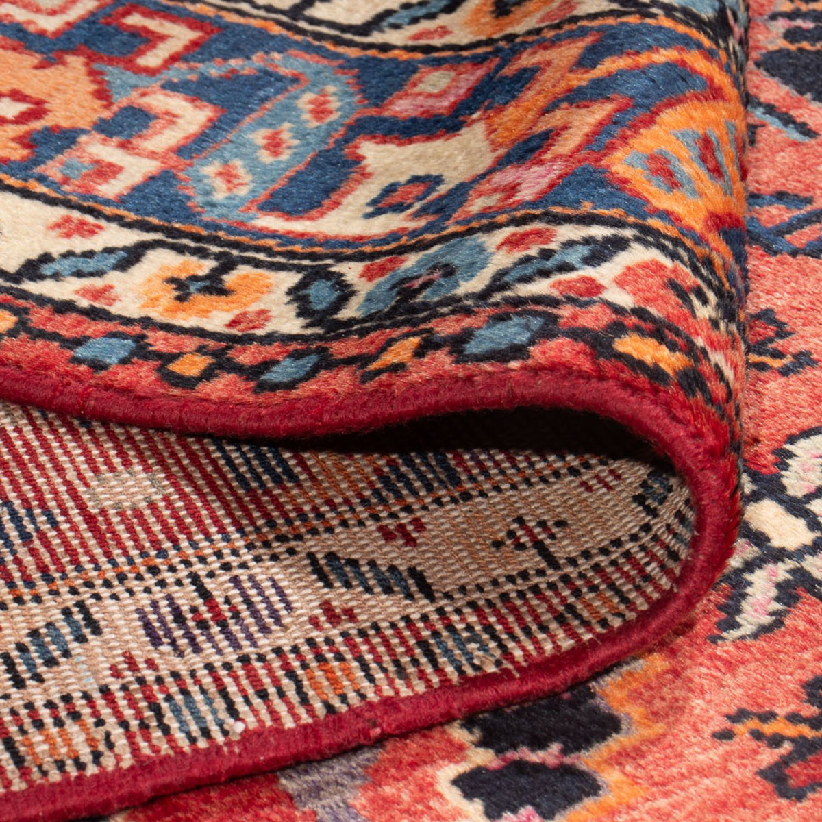 Alfombra persa - Nómada - 248 x 148 cm - rojo claro