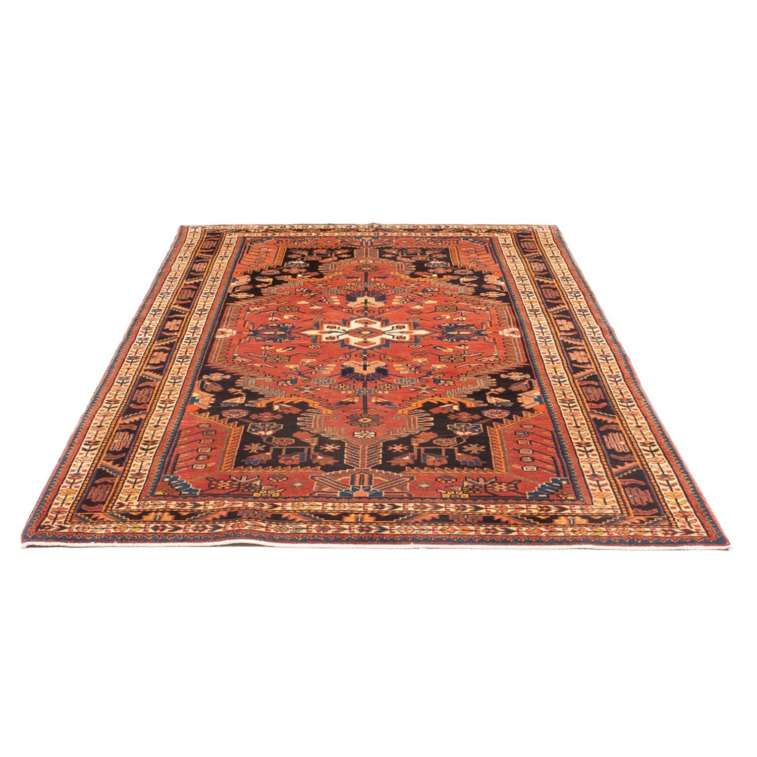 Alfombra persa - Nómada - 235 x 140 cm - rojo claro