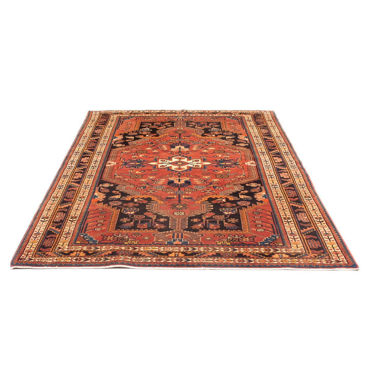 Alfombra persa - Nómada - 235 x 140 cm - rojo claro